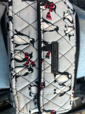 Vera Bradley Quilted Playful Penguin in Grey